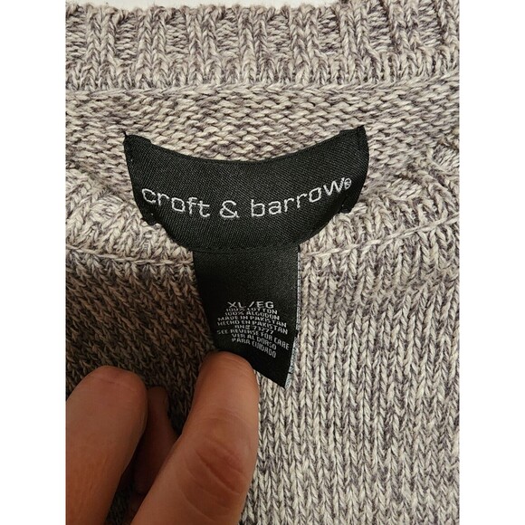 Croft Barrow Men Long Sleeve Pullover Knit Sweater Size XL - Picture 2 of 6